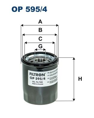 Oil Filter FILTRON OP 595/4