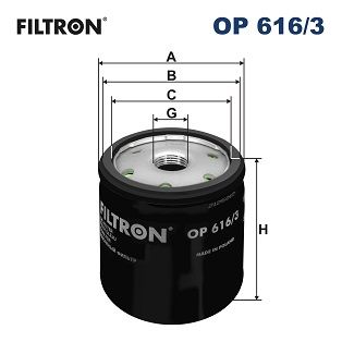 FILTRON OP 616/3 Oil Filter