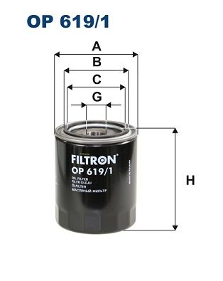 Oil Filter FILTRON OP 619/1