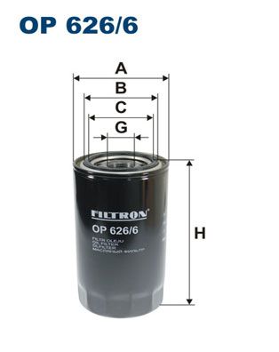 Oil Filter FILTRON OP 626/6