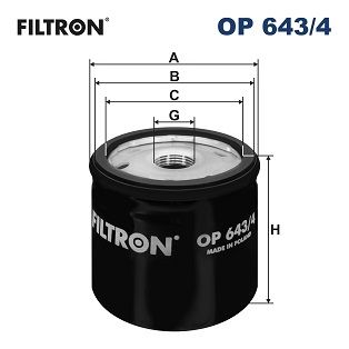 Oil Filter FILTRON OP 643/4