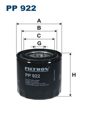 Fuel Filter FILTRON PP 922