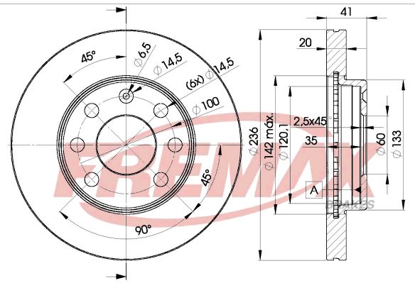 FREMAX BD-1440 Brake Disc