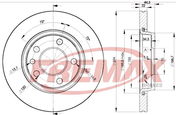 FREMAX BD-3021 Brake Disc