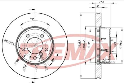 Brake Disc FREMAX BD-3221