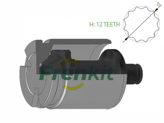 Piston, brake caliper FRENKIT K455201