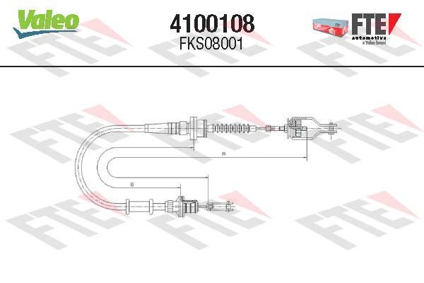 FTE 4100108 Cable Pull, clutch control