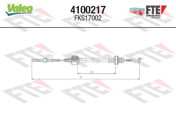 FTE 4100217 Cable Pull, clutch control