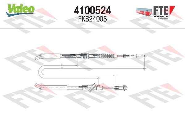 FTE 4100524 Cable Pull, clutch control