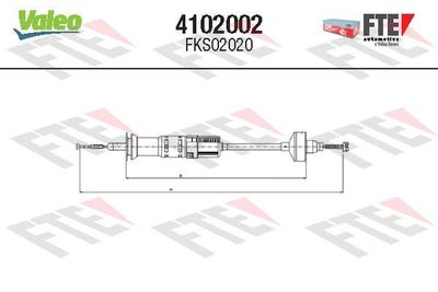 Cable Pull, clutch control FTE 4102002