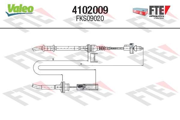 FTE 4102009 Cable Pull, clutch control