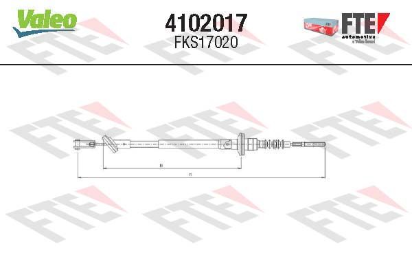 FTE 4102017 Cable Pull, clutch control