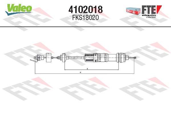 FTE 4102018 Cable Pull, clutch control