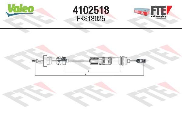 FTE 4102518 Cable Pull, clutch control