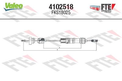 Cable Pull, clutch control FTE 4102518