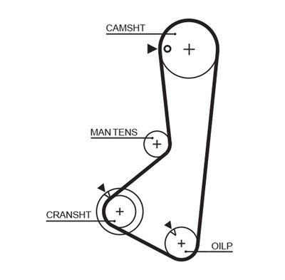 Timing Belt GATES 1256RM