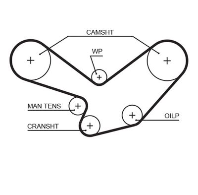 Timing Belt GATES 5098XS