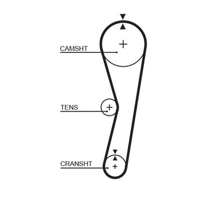 Timing Belt GATES 5127