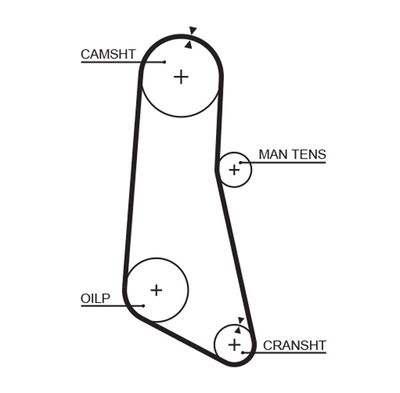 Timing Belt GATES 5185