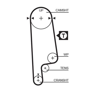 Timing Belt GATES 5232XS