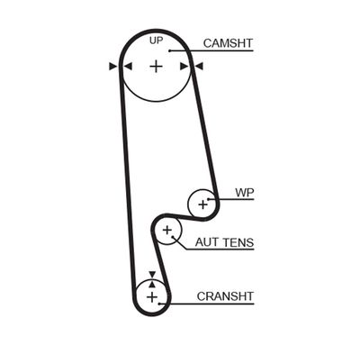 Timing Belt GATES 5234XS