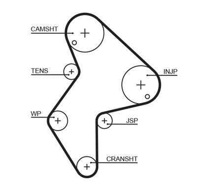 Timing Belt GATES 5249XS