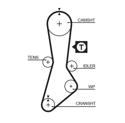 Timing Belt GATES 5264XS