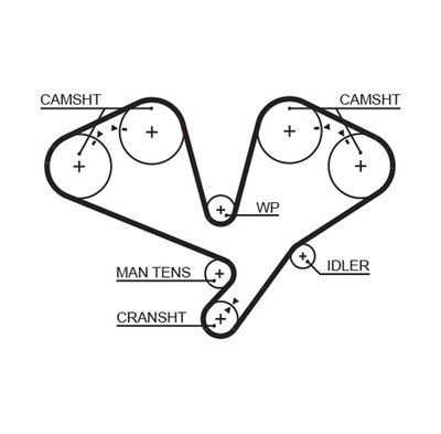 Timing Belt GATES 5353XS