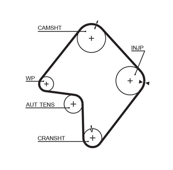 GATES 5355XS Timing Belt