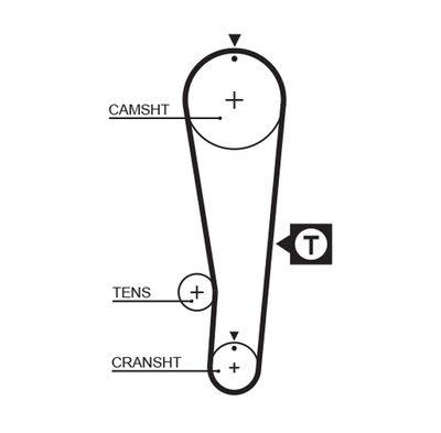 Timing Belt GATES 5393XS