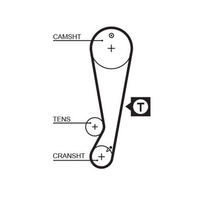 Timing Belt GATES 5403XS