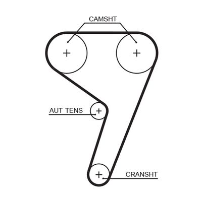 Timing Belt GATES 5433XS