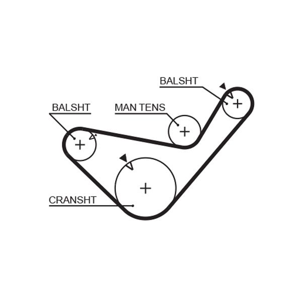 GATES 5456XS Timing Belt