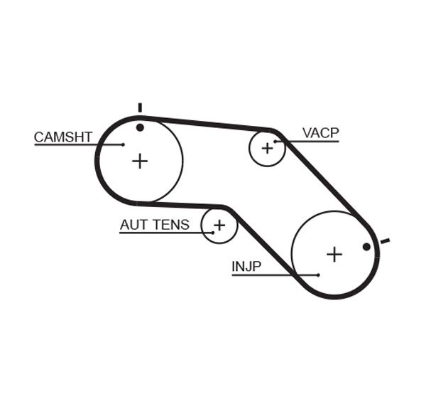 GATES 5504XS Timing Belt