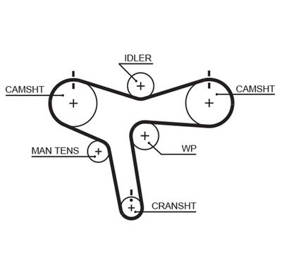 Timing Belt GATES 5515XS