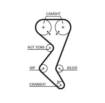 Timing Belt GATES 5528XS