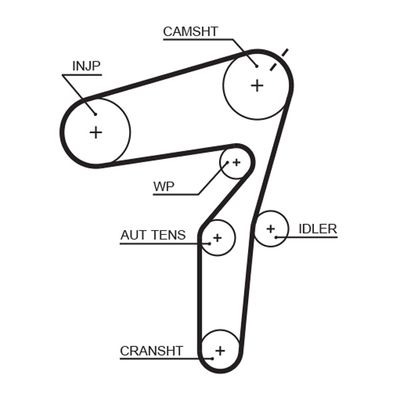 Timing Belt GATES 5623XS