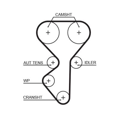 Timing Belt GATES 5631XS