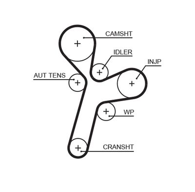 Timing Belt GATES 5634XS