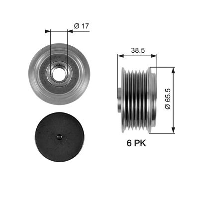 Alternator Freewheel Clutch GATES OAP7085