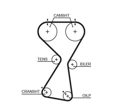 Timing Belt GATES T256RB