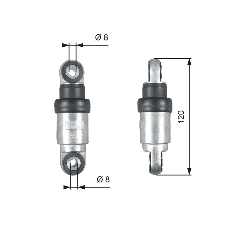 GATES T39215 Vibration Damper, V-ribbed belt