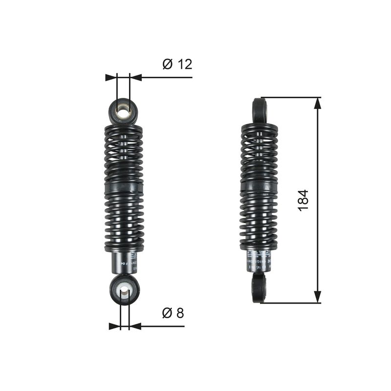 GATES T39265 Vibration Damper, V-ribbed belt