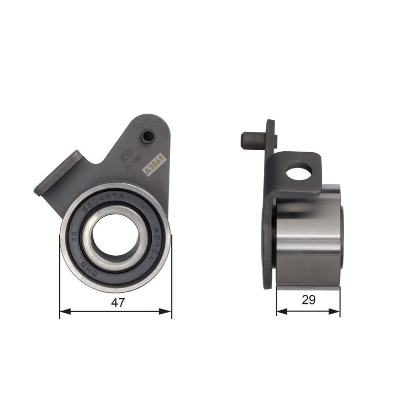 GATES T41081 Tensioner Pulley, timing belt