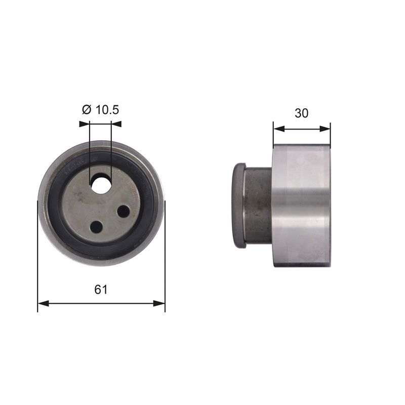 GATES T41118 Tensioner Pulley, timing belt