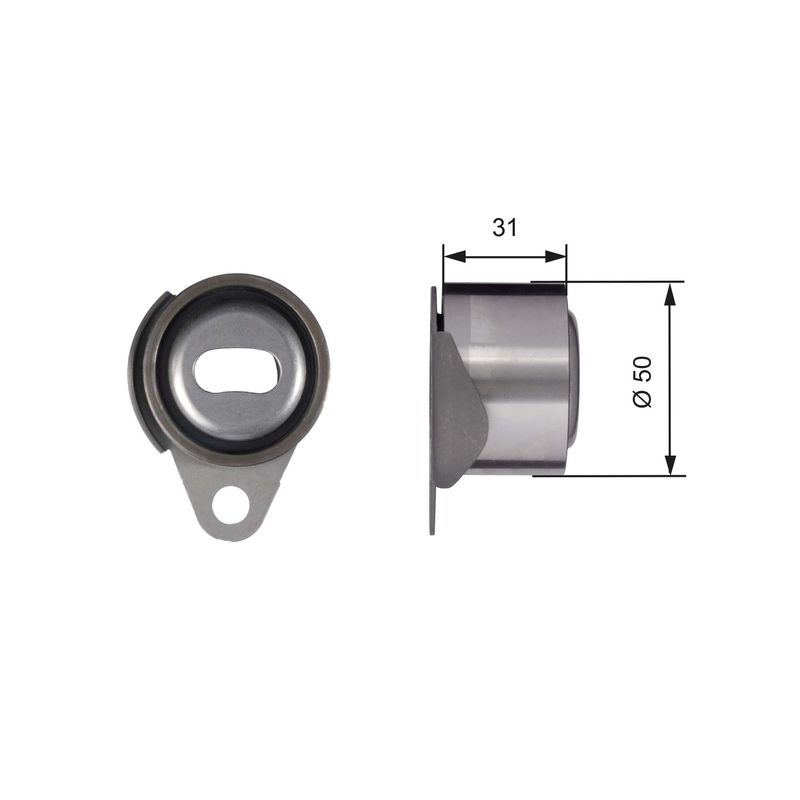 GATES T41157 Tensioner Pulley, timing belt