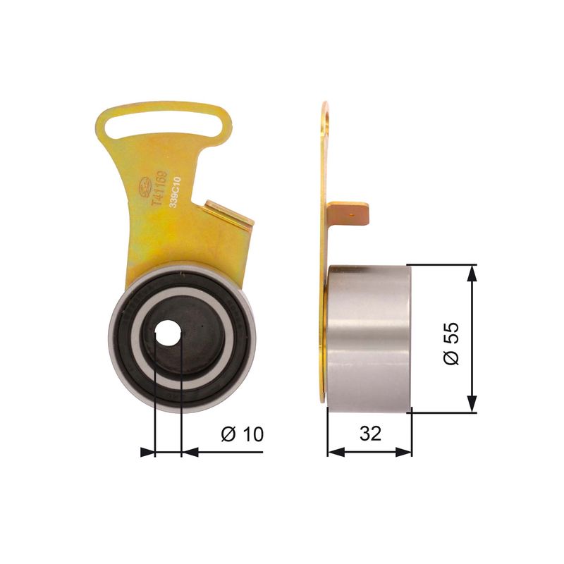 GATES T41169 Tensioner Pulley, timing belt