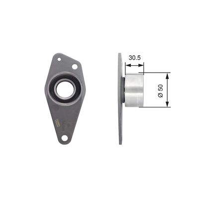 Deflection/Guide Pulley, timing belt GATES T42088