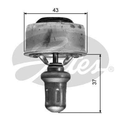 Thermostat, coolant GATES TH01489