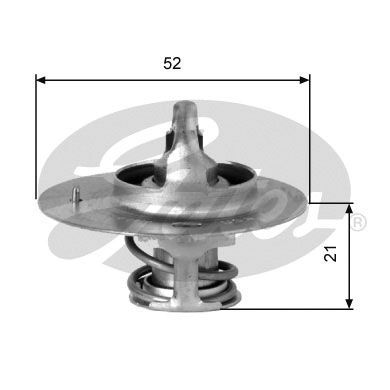 Thermostat, coolant GATES TH03282G2